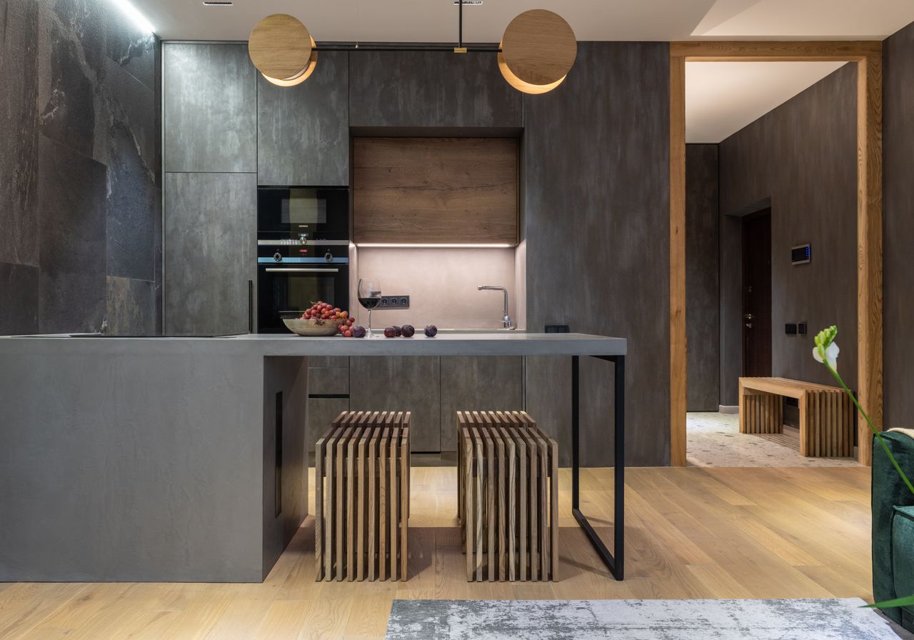 Plancher époxy de cuisine et salle de bain
